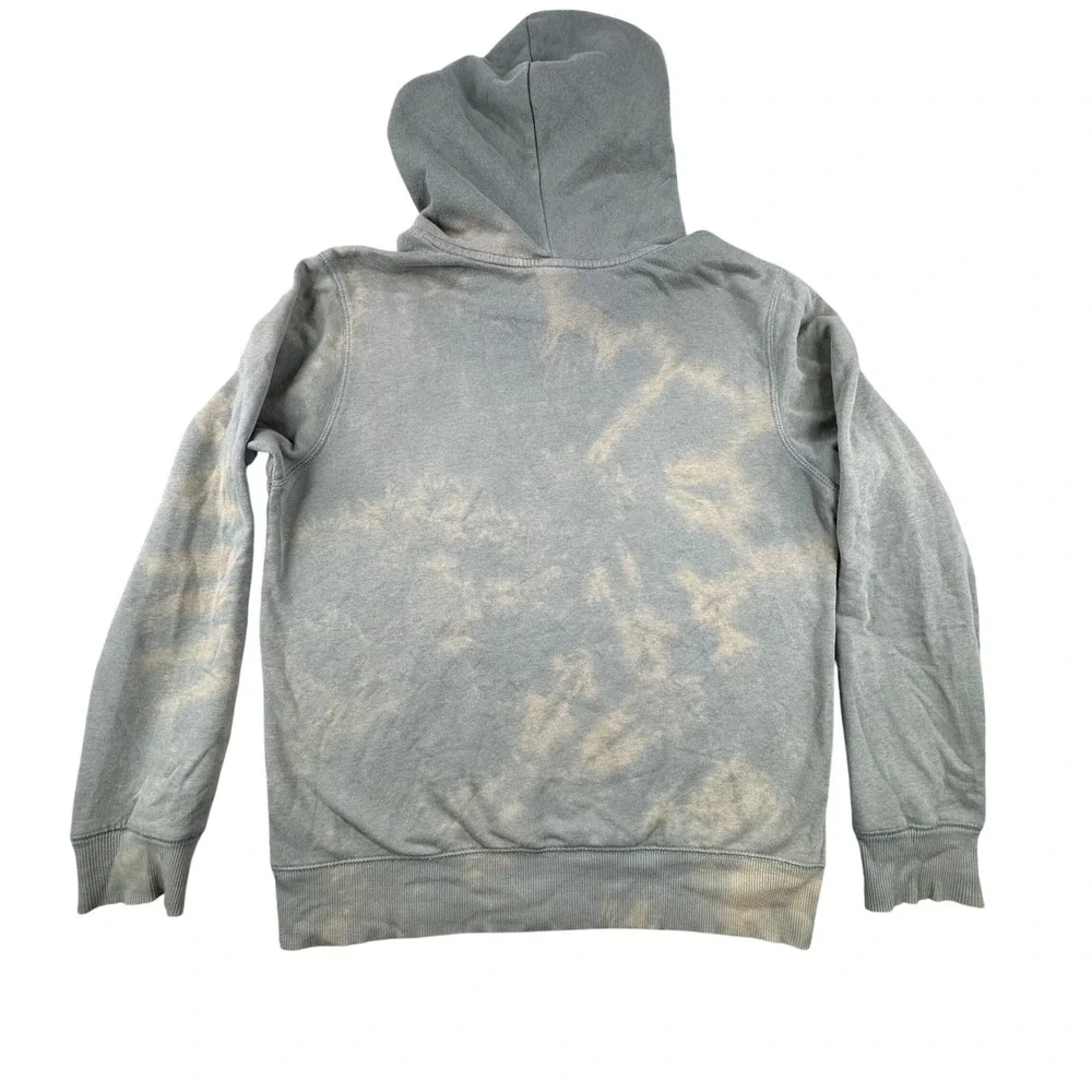 The North Face Men's Gray Green Tie Dye‎ Hoodie Pullover Sweatshirt Small